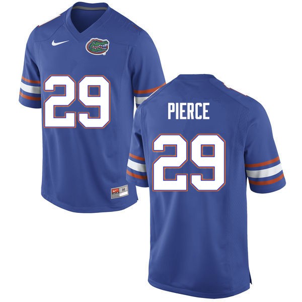 Men #29 Dameon Pierce Florida Gators College Football Jersey Blue